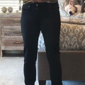 Paige jeans black size 29 straight legsoft stretch